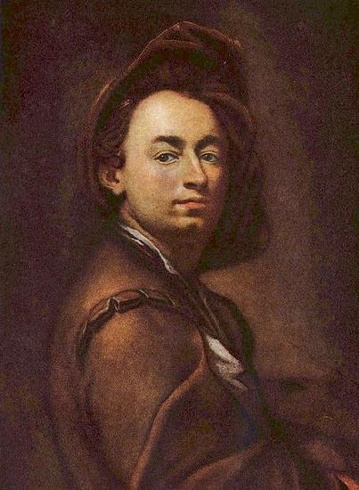 Peter Johannes Brandl Self portrait oil painting picture